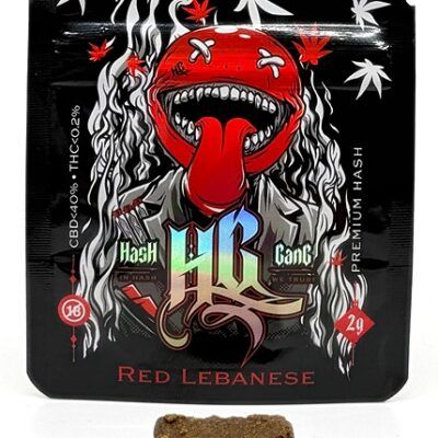 CBD Hash Gang Red Lebanese - 2gr by Cannabisking