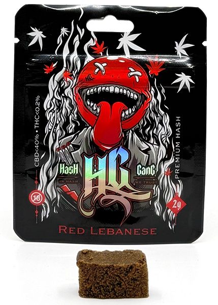 CBD Hash Gang Red Lebanese - 2gr by Cannabisking