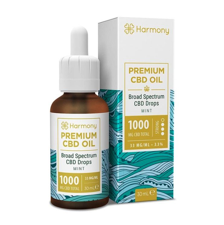 Harmony Mint CBD OIL ACEITE 1000mg 10% 30ml