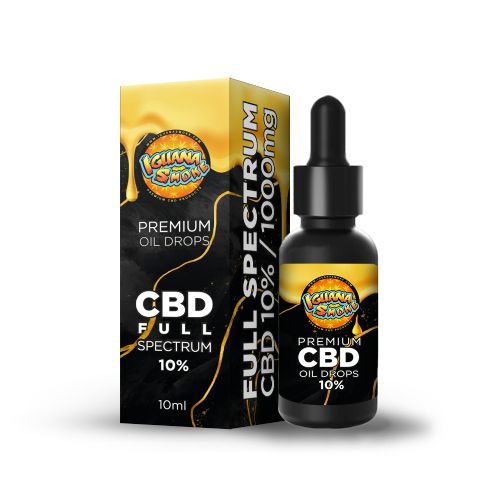 Iguana Smoke CBD OIL ACEITE Full Spectrum 1000mg 10% 10ml