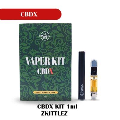 CBDX KIT VAPEO ZKITTLEZ CARTUCHO 1ML+ BATERIA CCELL