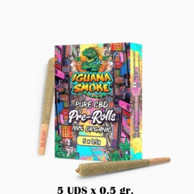 CBD Pack de 5 Pre Rolls x 0.5 gr by Iguana Smoke