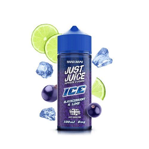 Just Juice 100ml Blackcurrant Lime Ice 0mg