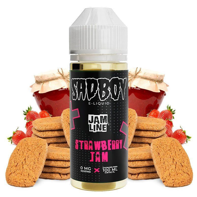 Sadboy Eliquid Strawberry Jam 100ml 0mg