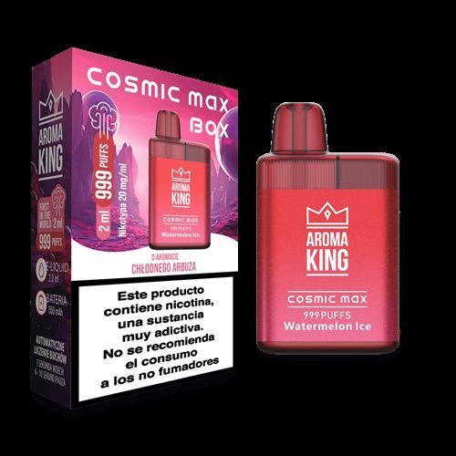Aroma King Desechable AK Cosmic Max Box Watermelon Ice 2% 20mg 999 Puff - Imagen 2
