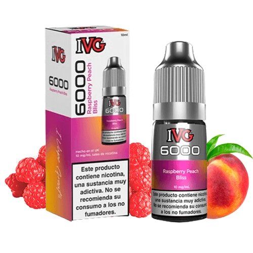 I VG 6000 Salt Raspberry Peach Bliss 20mg 10ml