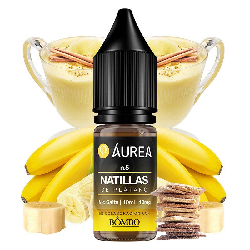 Aurea E-Liquids Salt Nº5 Natillas de Platano 20mg 10ML