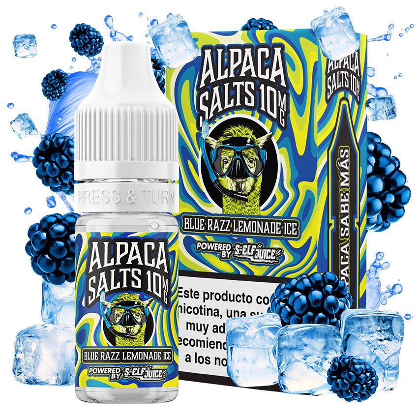Alpaca Salt Blue Razz Lemonade Ice 20mg 10ml by Self Juice