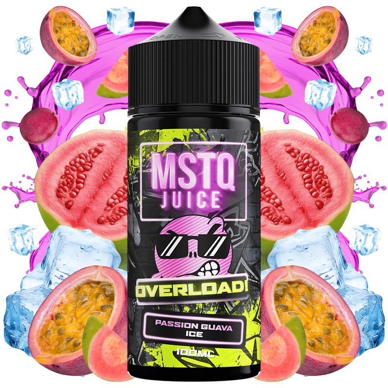 Mistiq MSTQ Passion Guava Ice Juice Overload 100ml 0mg TPD