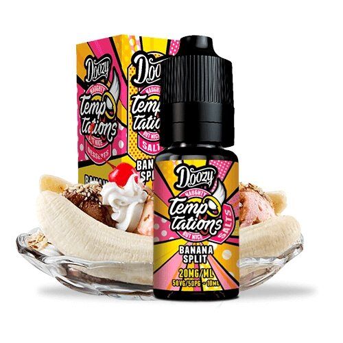 Doozy Temptations Salts Banana Split 20mg 10ml