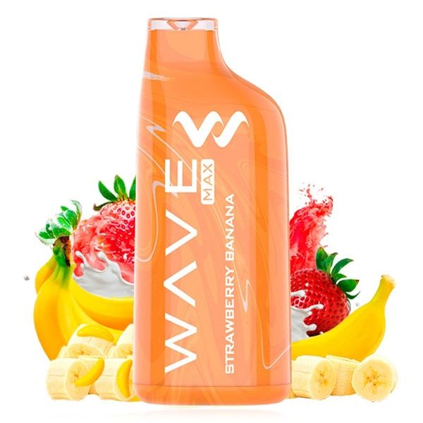 Strawberry Banana Wave Max 8000 by Bud Vape ZERO NICOTINE