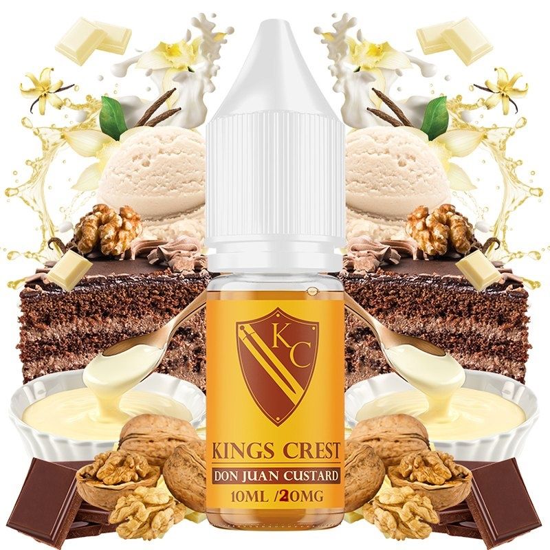 Kings Crest Salts Don Juan Custard 10ml TPD 20 mg