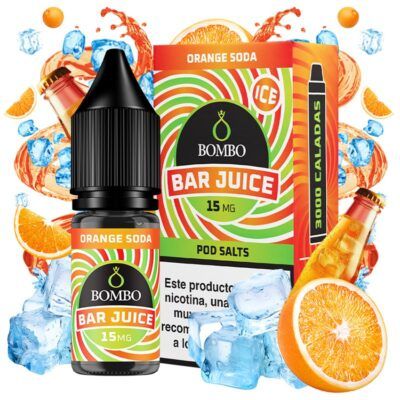 Orange Soda Ice 15mg 10ml - Bombo Bar Juice Salts