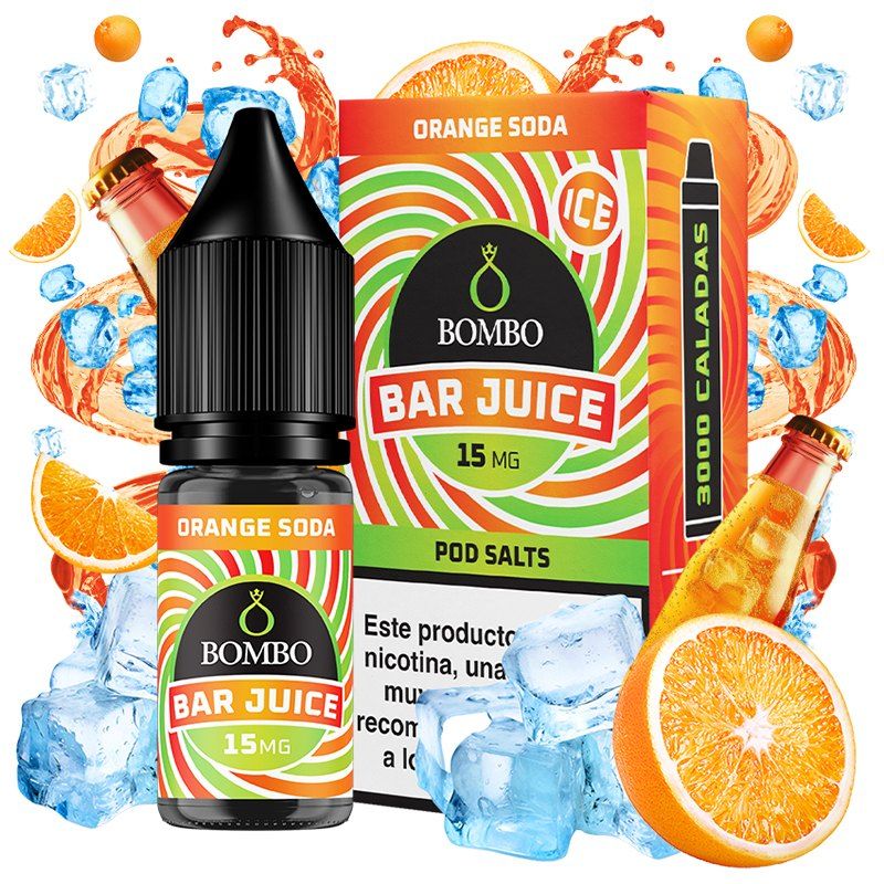 Orange Soda Ice 15mg 10ml - Bombo Bar Juice Salts