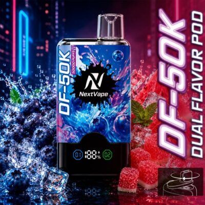 Next Vape DF - 50K Disposable Duo Watermelon Candy & Blueberry Ice 9ML+9ML ELIQUID